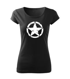 DRAGOWA Damen-T-Shirt star 150 g/m², schwarz