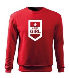 DRAGOWA Army kids' girl sweatshirt, red