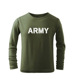 DRAGOWA kids' long-sleeve t-shirt army, olive