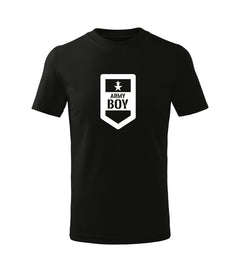 DRAGOWA Kinder-Kurzarm-T-Shirt army boy, schwarz