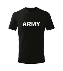 DRAGOWA Kinder-Kurzarm-T-Shirt army, schwarz