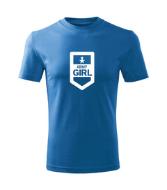DRAGOWA Army Kinder girl Kurzarm-T-Shirt, blau