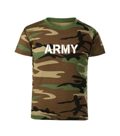 DRAGOWA Kinder-Kurzarm-T-Shirt army, Camouflage