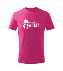 DRAGOWA Kinder-Kurzarm-T-Shirt Spartan army, rosa