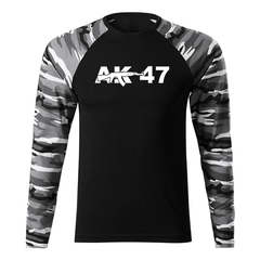 DRAGOWA Fit-T Langarmshirt AK-47 160 g/m², metro