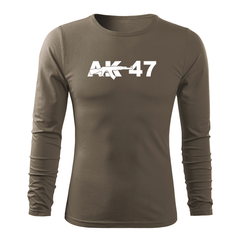 DRAGOWA Fit-T Langarmshirt AK-47 160 g/m², oliv