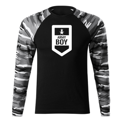 DRAGOWA Fit-T Langarmshirt army boy 160 g/m², metro