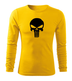 DRAGOWA Fit-T Langarmshirt Punisher 160 g/m², gelb
