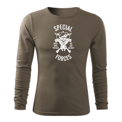 DRAGOWA Fit-T Langarmshirt special forces 160 g/m², oliv