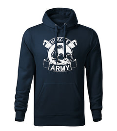 DRAGOWA Herren-Kapuzenpullover muscle army original 320 g/m², dunkelblau