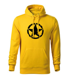 DRAGOWA Herren-Kapuzenpullover star 320 g/m², gelb