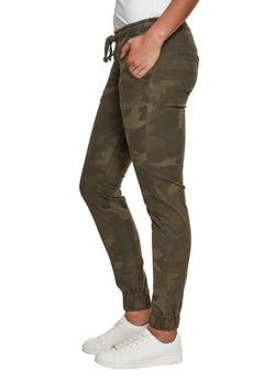 Urban Classics women's jogging trousers, Olive camo