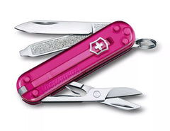 Victorinox Classic SD Taschenmesser Transparent, rosa