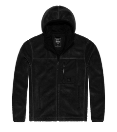 Vintage Industries Dustin fleece sweatshirt lined sherpa, black