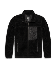 Vintage Industries Kodi fleece φούτερ lined sherpa, μαύρο