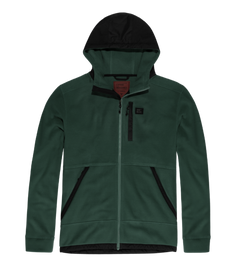 Vintage Industries Vitor Fleece-Kapuzenpullover hollow fibre, grün