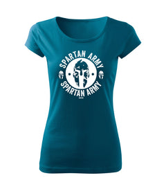 DRAGOWA Damen-Kurzarm-T-Shirt Archelaos 150 g/m², petrolblau