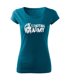 DRAGOWA Aristón women's short-sleeve t-shirt 150 g/m², Petrol blue