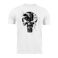 DRAGOWA κοντομάνικο μπλουζάκι Frank The Punisher 160 g/m², λευκό