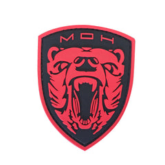WARAGOD Medal of Honor MOH Grizzly PVC Applikation, rot