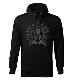 DRAGOWA Herren-Kapuzenpullover Ares 320 g/m², schwarz