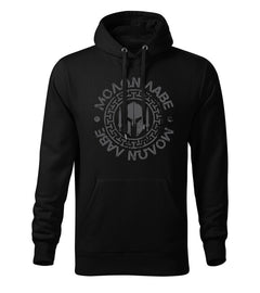 DRAGOWA Herren-Kapuzenpullover Molon Labe 320 g/m², schwarz