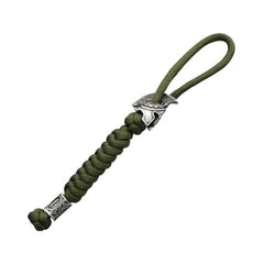 WARAGOD Paracord Spartan Schlüsselanhänger Nénar, grün