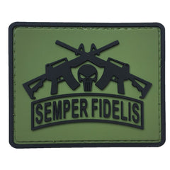 WARAGOD Semper Fidelis PVC Applikation, grün