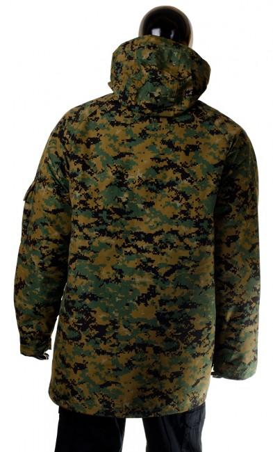 O&T Jacke Aurora Beatrix s odnimatelnym vnutrom vzor Digital woodland