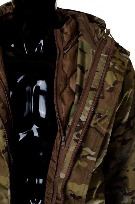 O&T Aurora Winter Jacket with Removable Lining, Multicam