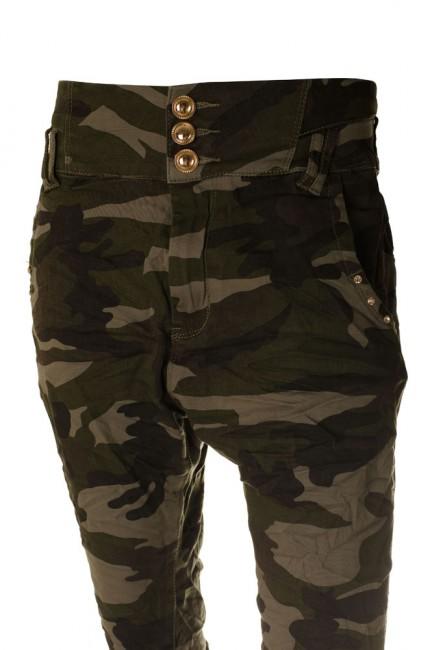 O&T Garment Women's Low-Rise Pants, Woodland