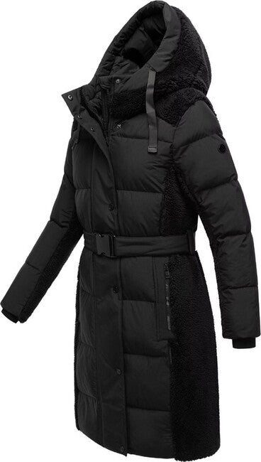 Navahoo Funkelteddy14 damen Winterjacke, schwarz