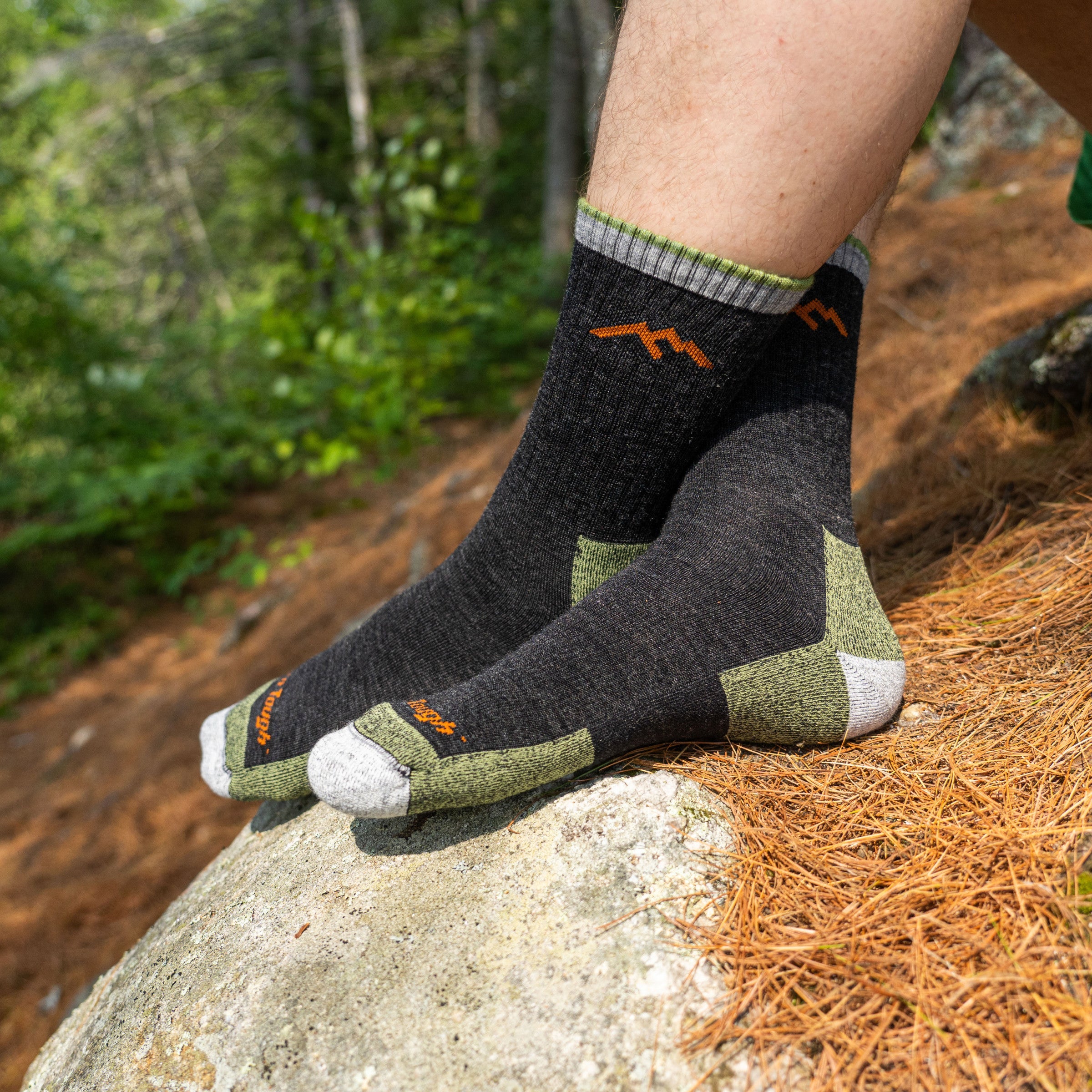 Darn Tough Hiker Micro Crew Wandersocken mit Dämpfung, Clover