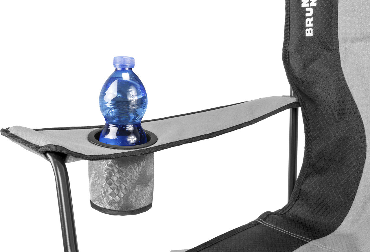 Brunner Kempingová stolička Action Armchair Equiframe, sivá/čierna