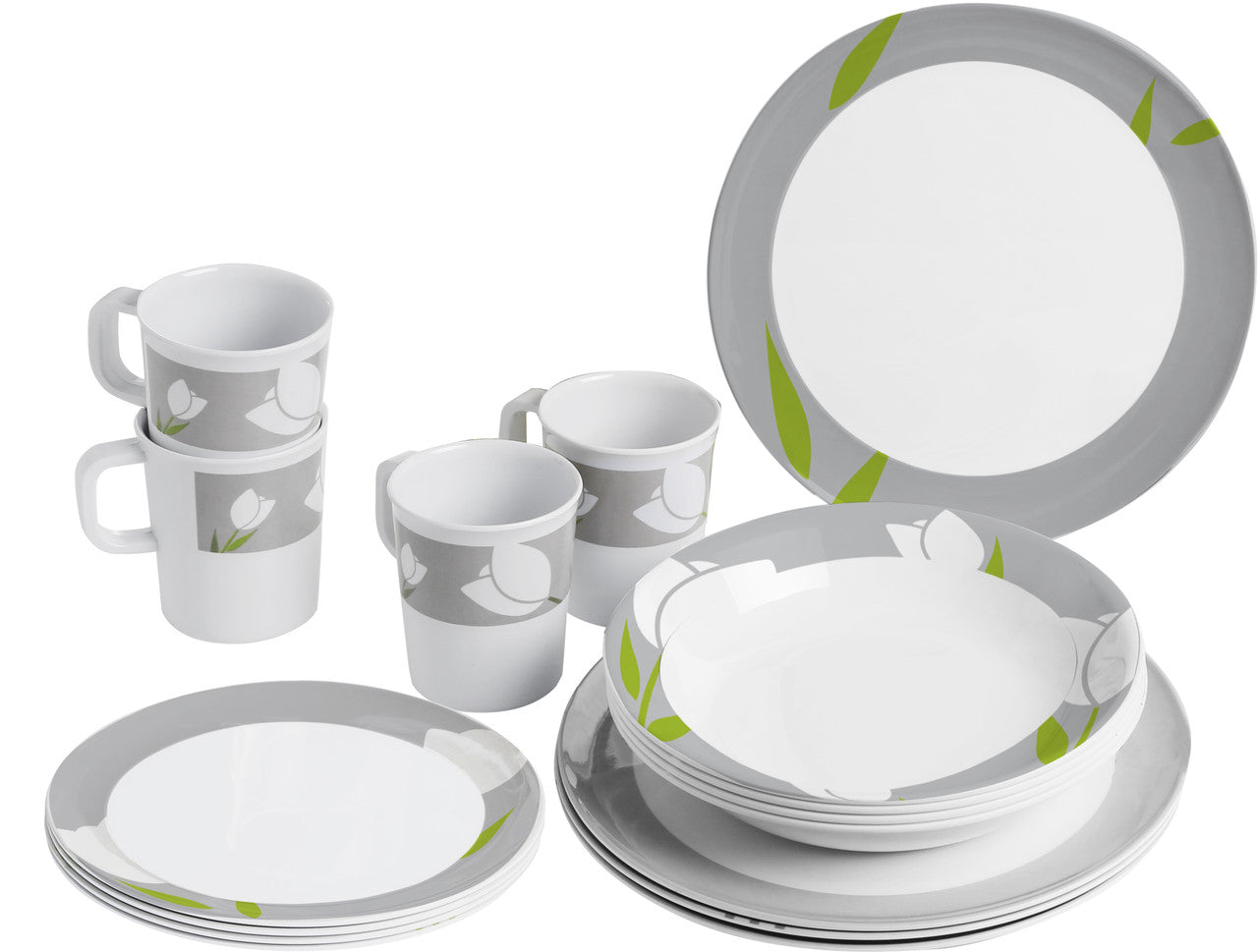 Brunner Sada kuchynského riadu Melamine Set Tulip, biela