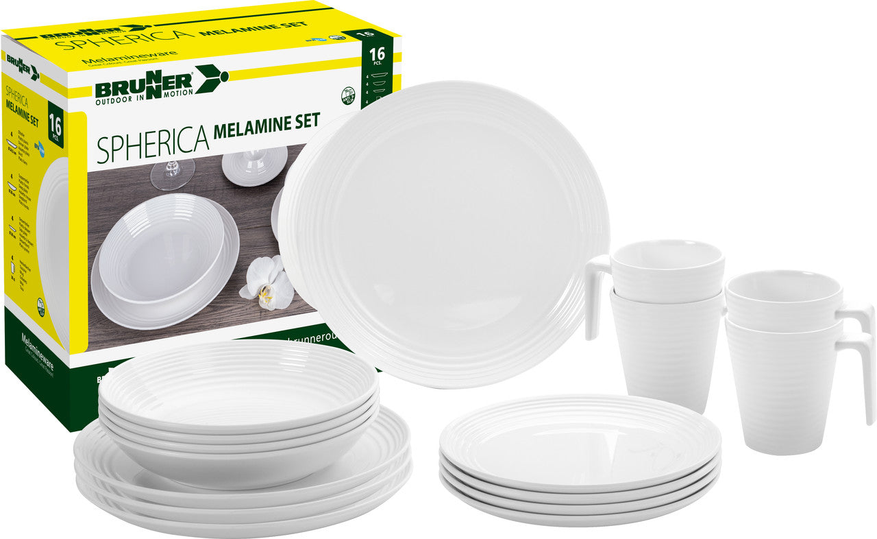 Brunner Sada kuchynského riadu Melamine Set Spherica, biela