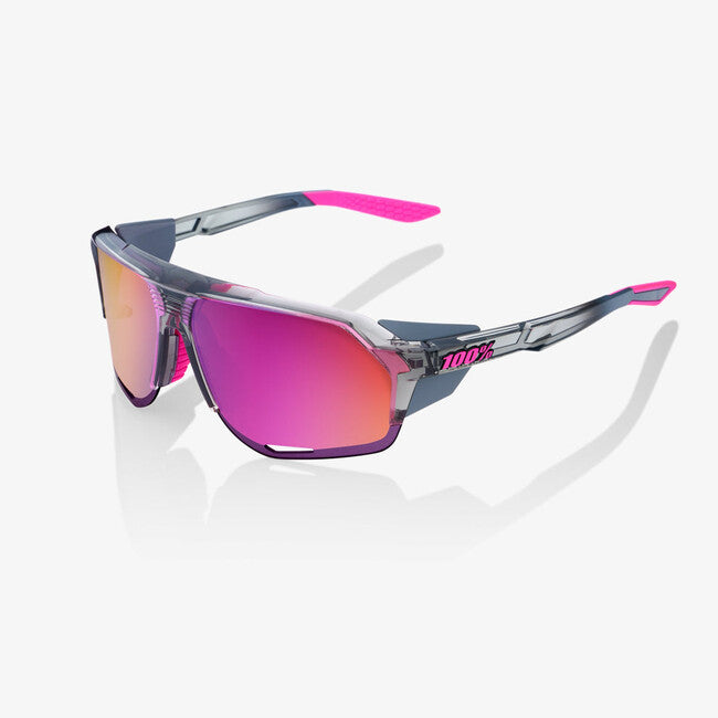 100% Sonnenbrille Norvik, Polished Translucent Grey