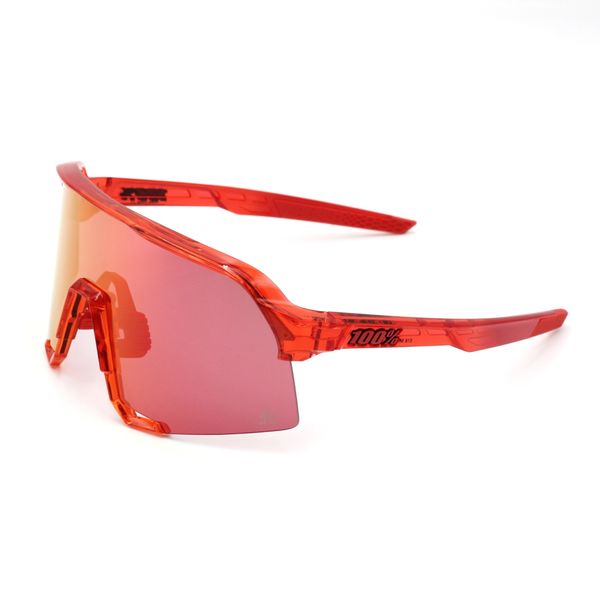100% Sonnenbrille S3 LE - Peter Sagan, Gloss Translucent Red - Hiper Red Mirror