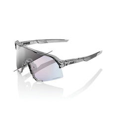 100% Sunglasses S3, Polished Translucent Grey - Rose Gold Mirror Photochromic Lens