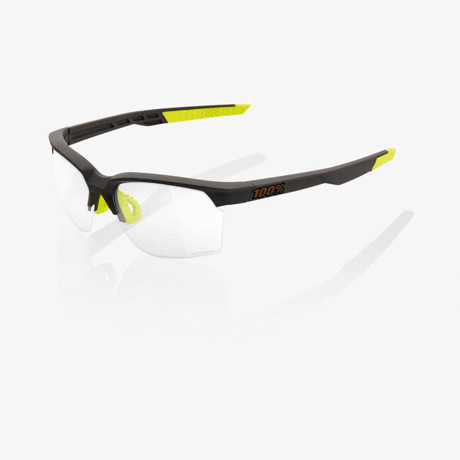 100% Sonnenbrille Sportcoupe- Soft Tact Cool Grey - Photochromic Lens - OS