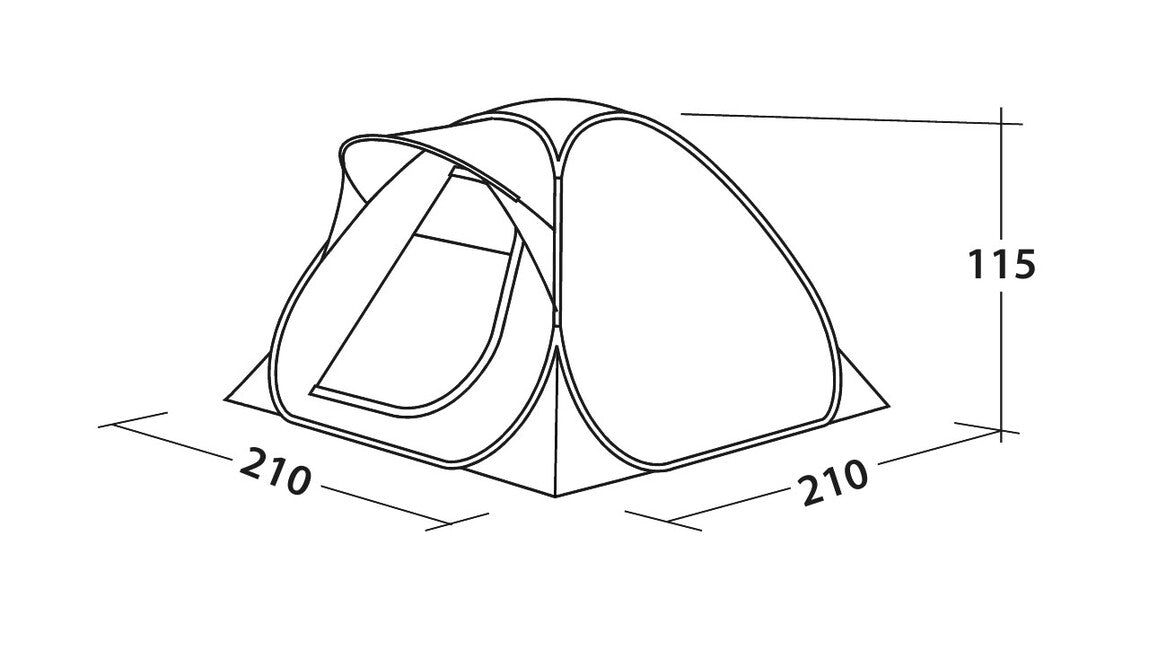 Easy Camp Flameball 300 pop-up-zelt 3 personen