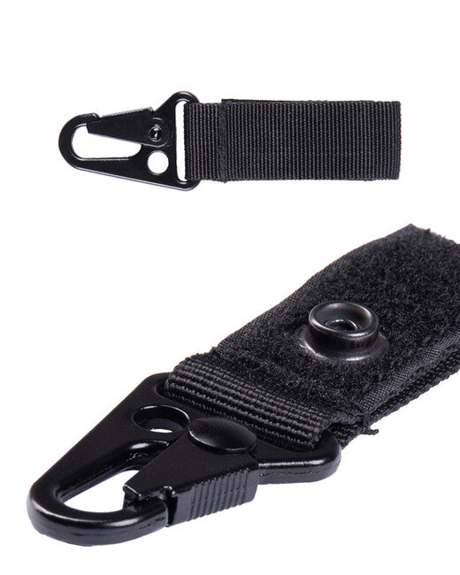 Mil-Tec Schlüsselanhänger mit sogenanntem Karabiner 7 cm schwarz