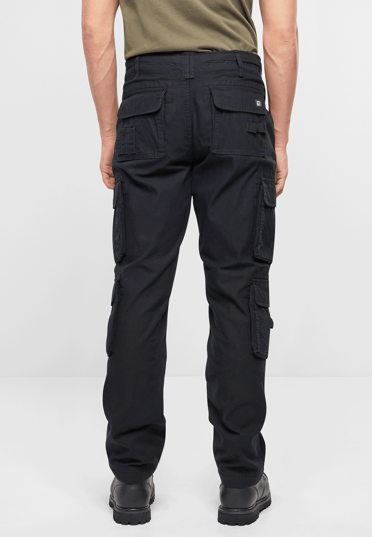 Brandit Pure Slim Fit nohavice, čierne