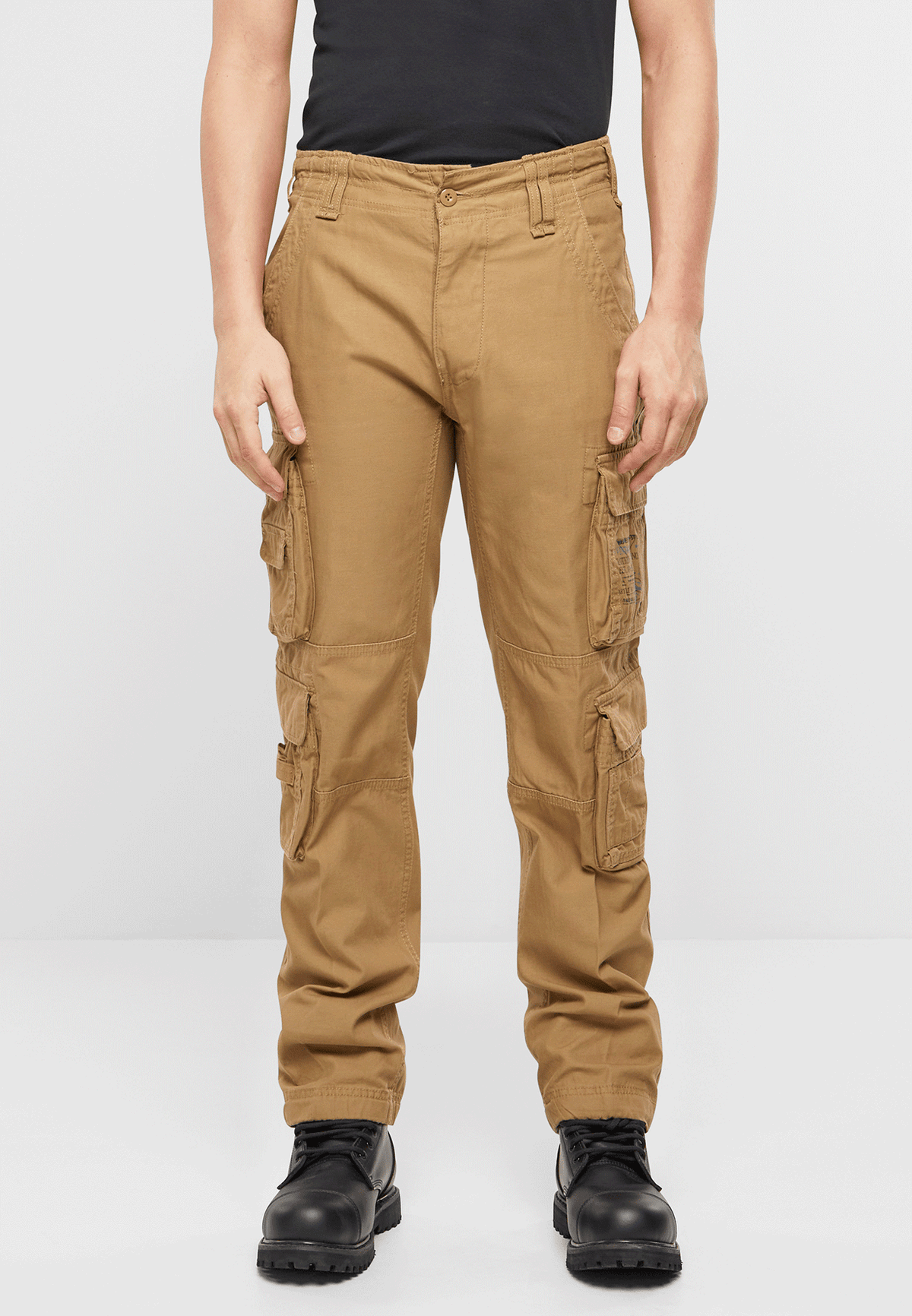 Brandit Pure Slim fit nohavice, béžové