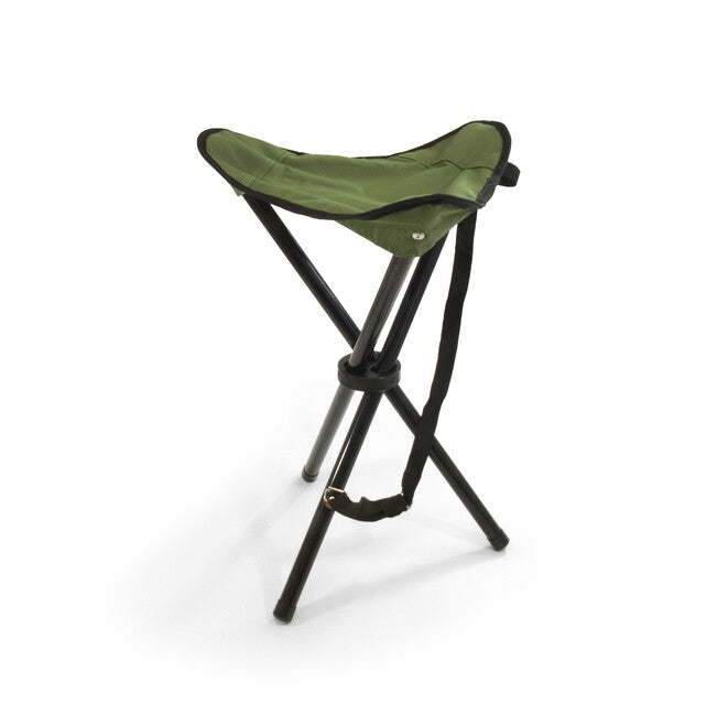BasicNature Travelchair dreibeinstuhl, grüner stahl