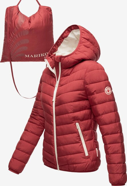 Marikoo Pack Mich Ein damen leichte Übergangsjacke, dunkelrot