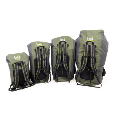 BasicNature Wasserdichte tasche 90 L grau-grün