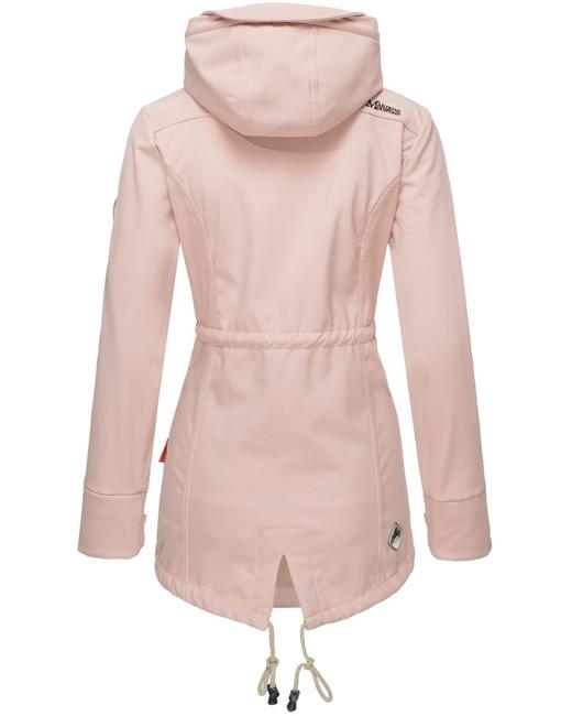Marikoo ZIMTZICKE winter-softshelljacke mit kapuze, rosa
