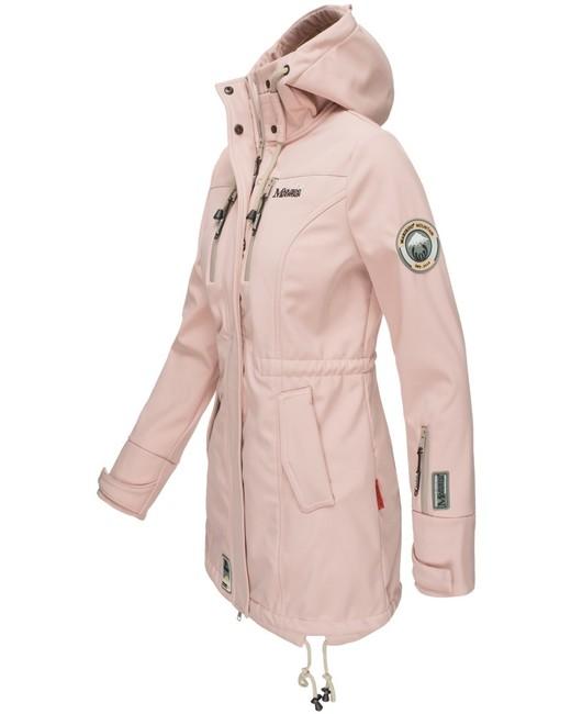 Marikoo ZIMTZICKE winter-softshelljacke mit kapuze, rosa