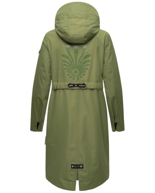 Navahoo JOSINAA damen Übergangsjacke mit Kapuze, olivgrün